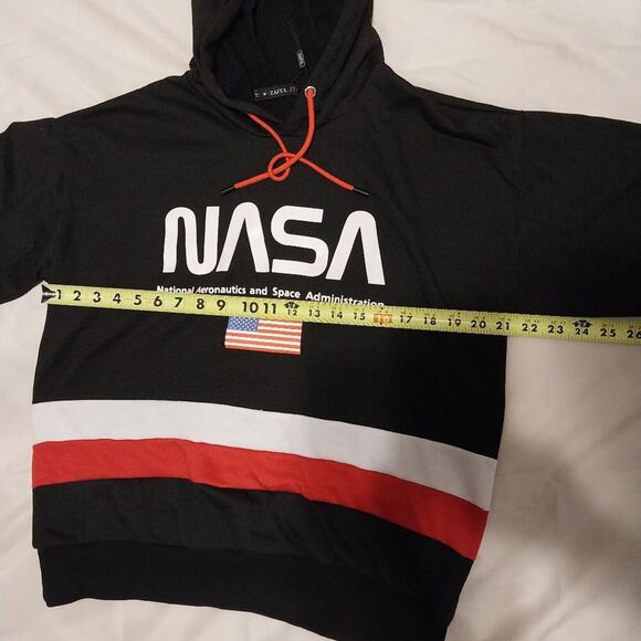 Zuful Men's NASA Logo American print Hoodie size L - Picture 3 of 3